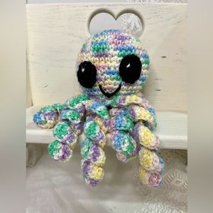 Amigurumi Octopus 9.5” tall